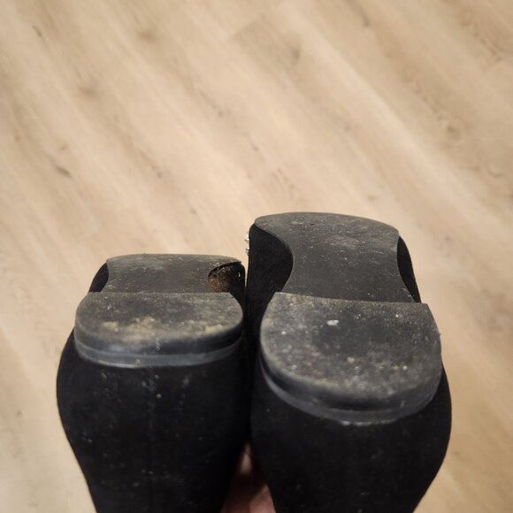 Black beaded suede flats - Picture 5 of 6